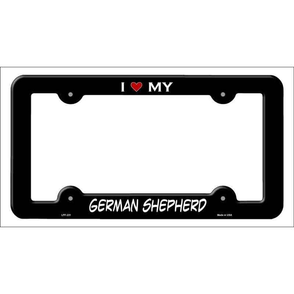 I Love My German Shepherd Metal License Plate Frame eBay Motors:Parts & Accessories:Car & Truck Parts & Accessories:Exterior Parts & Accessories:License Plates & Frames Style Your Walls
